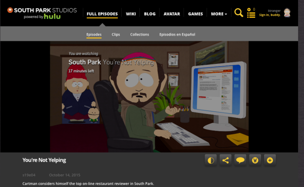 Gerald, the genius behind the epic Applebee's review on South Park.