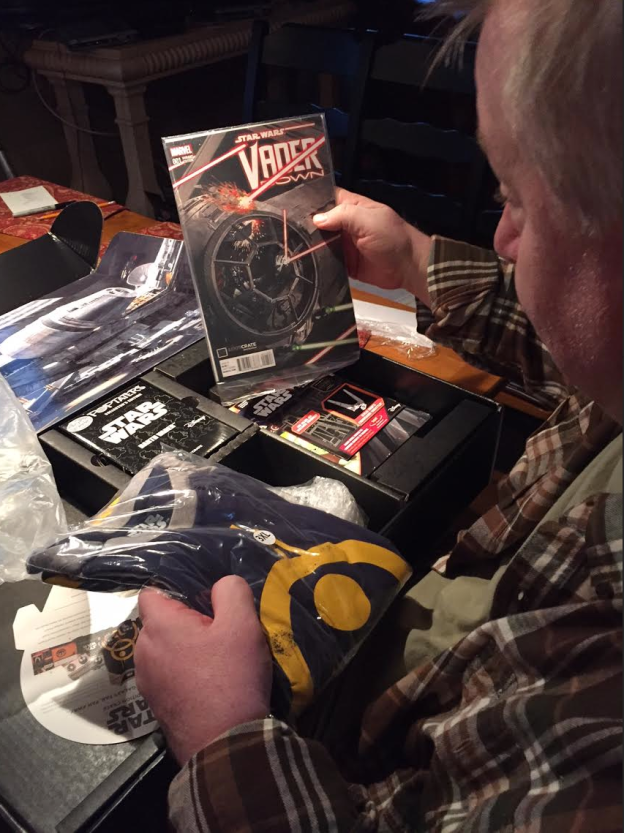 HISTORY: Dave seeing his VADER DOWN cover in comic book form for the very first time!